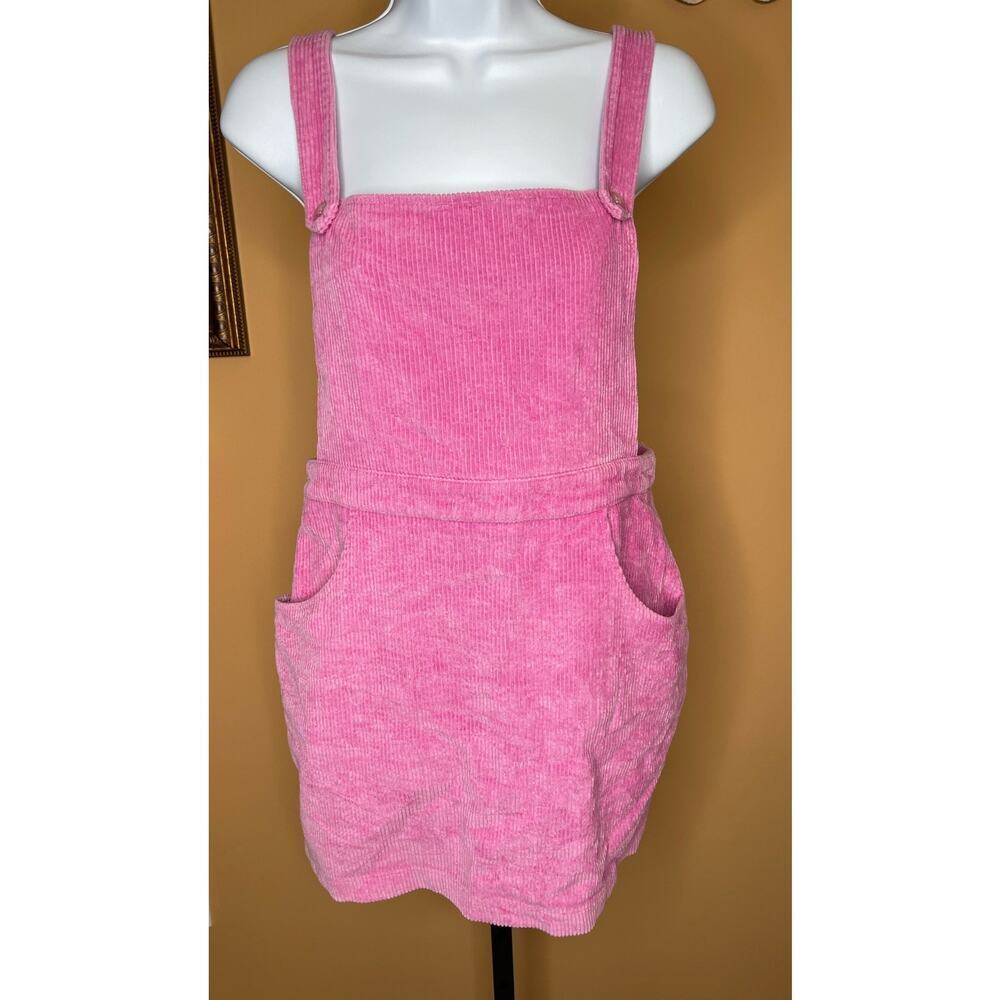 Dolls Kill Sugar Thrillz Bee Kind Corduroy Overall Dress Size Large